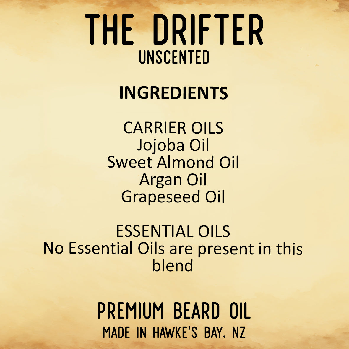 DRIFTER unscented Beard Oil