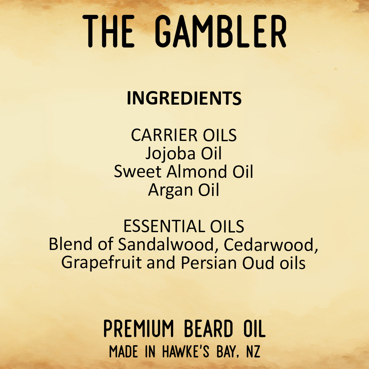 The Gambler Beard Oil